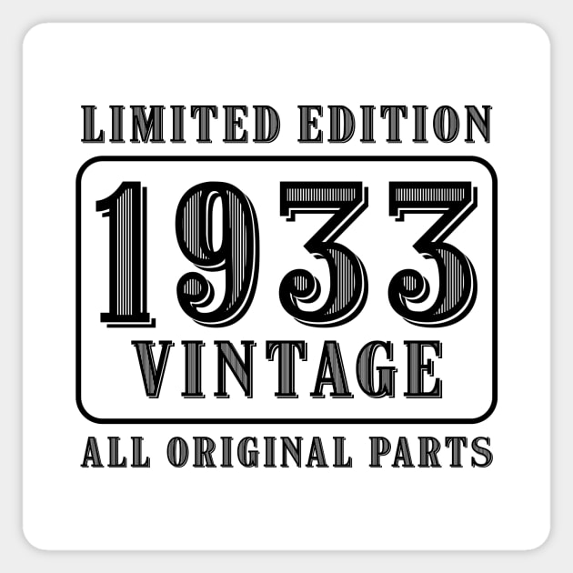 All original parts vintage 1933 limited edition birthday Sticker by colorsplash